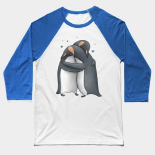 Penguin Hug Baseball T-Shirt